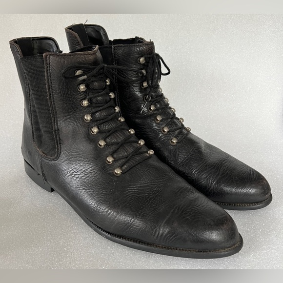 VINTAGE GIORGIO BRUTINI Combat Boots Men’s Size 11 Chelsea Made in Spain main image 8